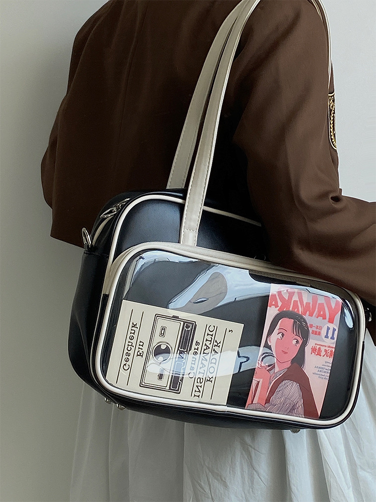 [무배]왓츠 PVC 인 숄더백/보부상 가방